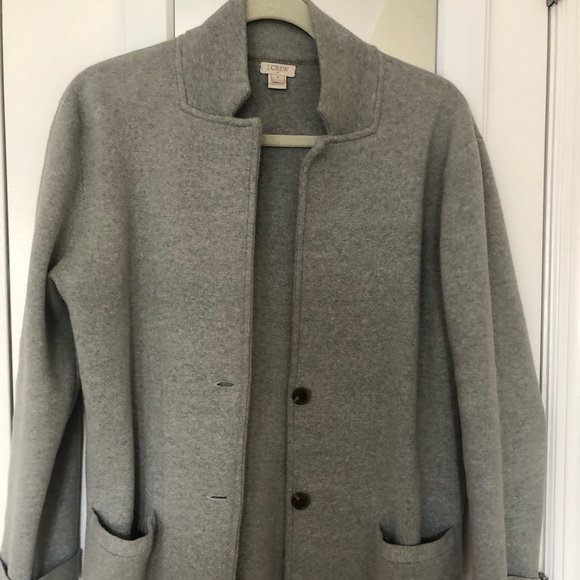 J. Crew Sweaters - J Crew Sweater Coat, grey, size M